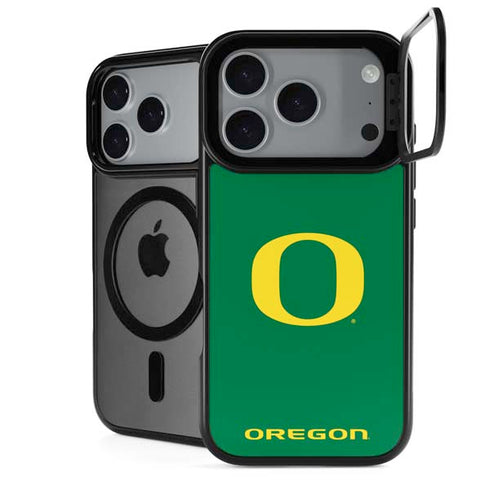 University of Oregon Yellow O on Green iPhone 18 Pro Max Kickstand Case