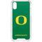 University of Oregon Yellow O on Green iPhone XS Clear Case