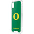 University of Oregon Yellow O on Green iPhone XS Clear Case