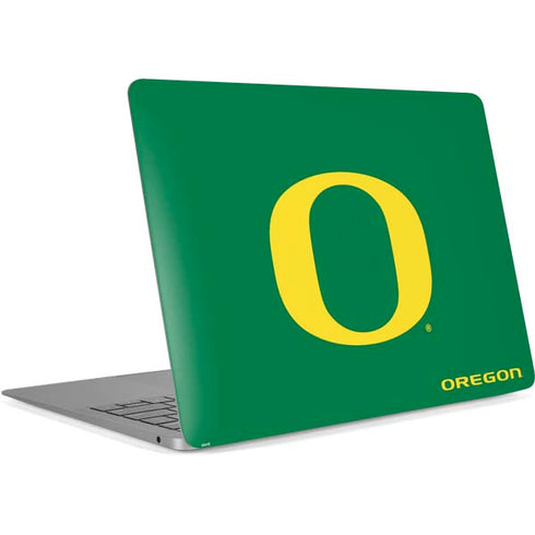 University of Oregon Yellow O on Green Apple MacBook Air Skin