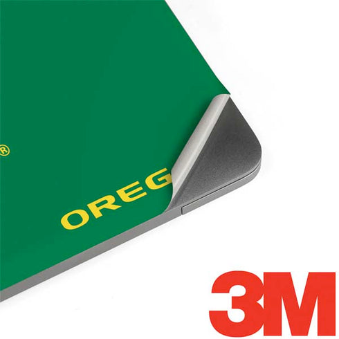 University of Oregon Yellow O on Green MacBook Skins