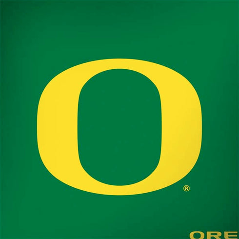 University of Oregon Yellow O on Green MacBook Skins