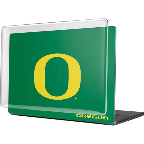 University of Oregon Yellow O on Green MacBook Cases