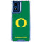 University of Oregon Yellow O on Green Moto G 5G (2024) Clear Case