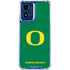 University of Oregon Yellow O on Green Moto G 5G (2024) Clear Case