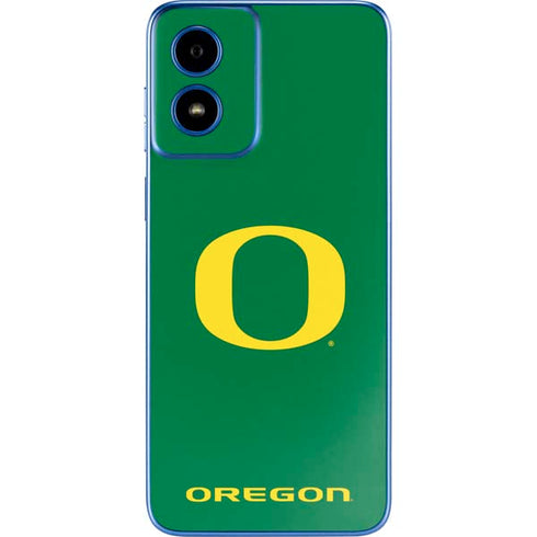 University of Oregon Yellow O on Green Moto G Play 4G (2024) Skin