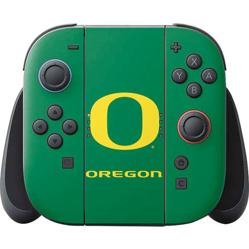 University of Oregon Yellow O on Green Nintendo Skins