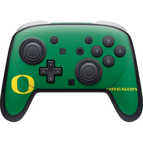 University of Oregon Yellow O on Green Nintendo Switch 2 (2025) Pro Controller Skin