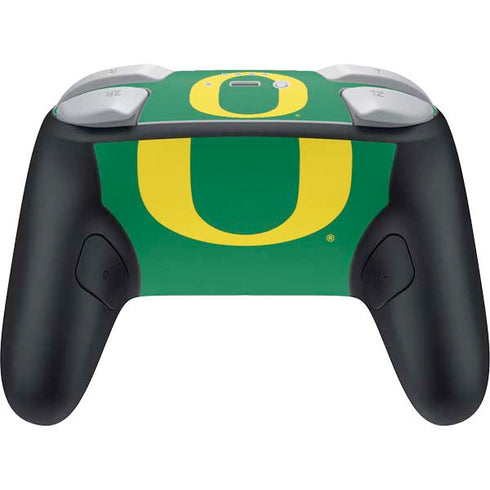 University of Oregon Yellow O on Green Nintendo Switch 2 (2025) Pro Controller Skin