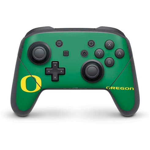 University of Oregon Yellow O on Green Nintendo Skins