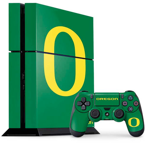 University of Oregon Yellow O on Green PlayStation PS4 Skins