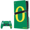 University of Oregon Yellow O on Green PS5 Pro Disk Bundle Skin