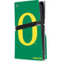 University of Oregon Yellow O on Green PS5 Pro Disk Console Skin