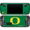 University of Oregon Yellow O on Green Steam Deck Handheld Gaming Computer OLED Skin