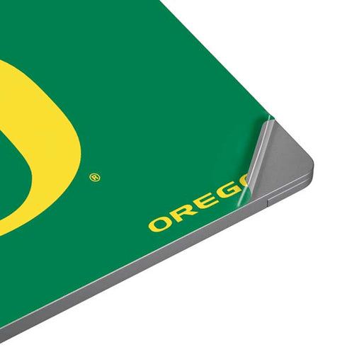 University of Oregon Yellow O on Green Laptop Skins