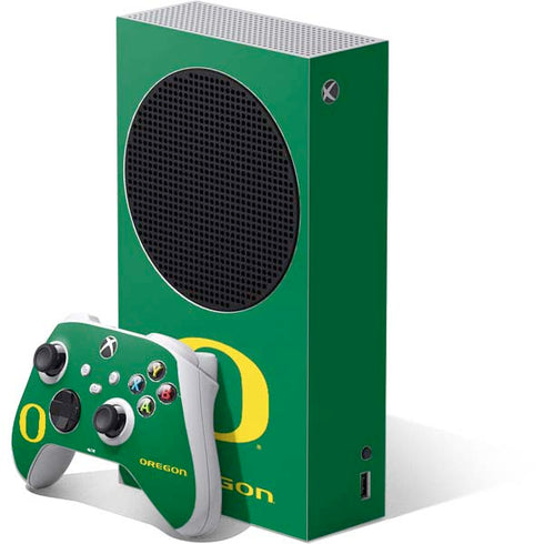 University of Oregon Yellow O on Green Xbox Series S Skins