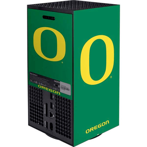 University of Oregon Yellow O on Green XBox Series X Digital Edition Bundle Skin