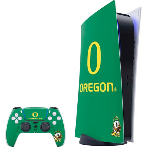 University of Oregon Yellow O with Text PlayStation PS5 Skins