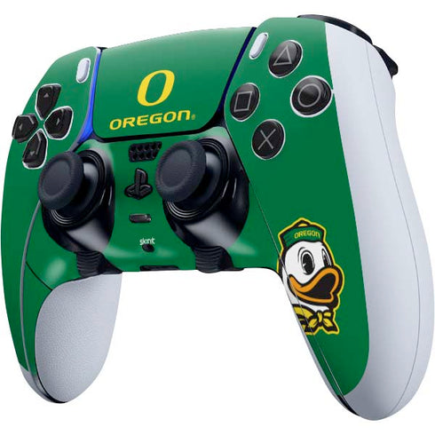 University of Oregon Yellow O with Text PS5 DualSense Edge Pro Controller Skin