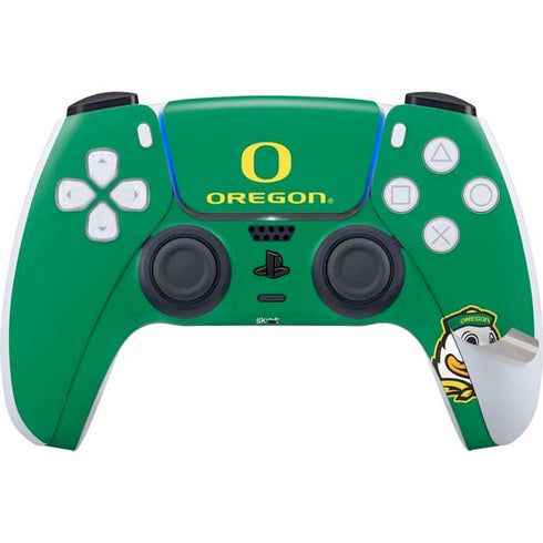 University of Oregon Yellow O with Text PS5 Pro Bundle Skin