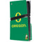 University of Oregon Yellow O with Text PS5 Pro Disk Console Skin
