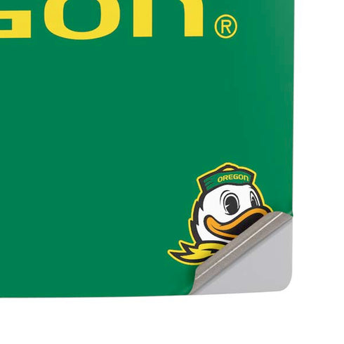 University of Oregon Yellow O with Text PS5 Pro Disk Console Skin