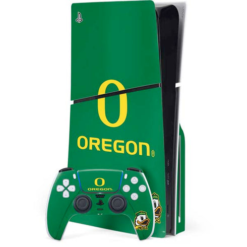 University of Oregon Yellow O with Text PlayStation PS5 Skins
