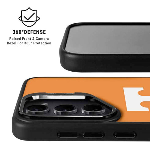 University of Tennessee-Knoxville T Logo on Orange Galaxy S25 Kickstand Case