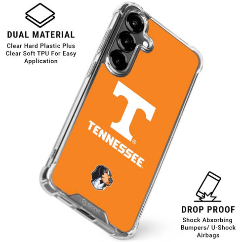 University of Tennessee-Knoxville T Logo on Orange Galaxy S26 Clear Case