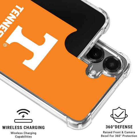 University of Tennessee-Knoxville T Logo on Orange Galaxy S26 Plus Clear Case