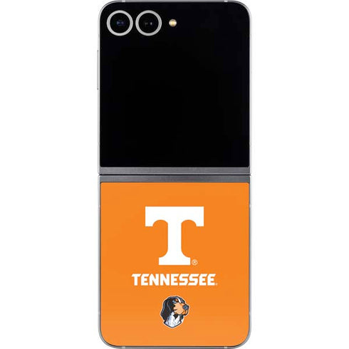 University of Tennessee-Knoxville T Logo on Orange Galaxy Z Flip6 Skin