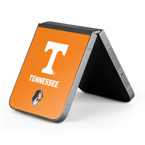 University of Tennessee-Knoxville T Logo on Orange Galaxy Z Flip6 Skin