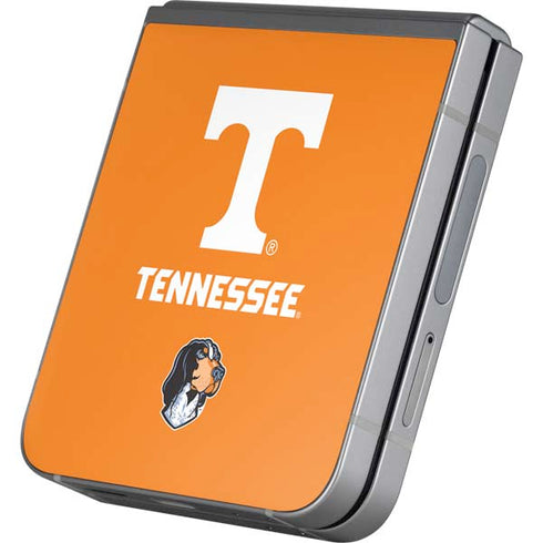 University of Tennessee-Knoxville T Logo on Orange Galaxy Z Flip6 Skin