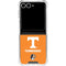 University of Tennessee-Knoxville T Logo on Orange Galaxy Z Flip7 Clear Case