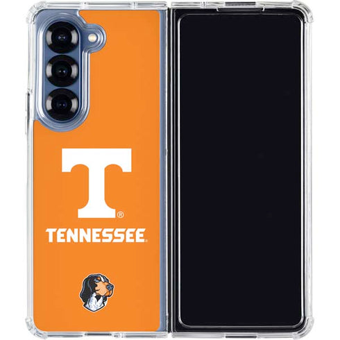 University of Tennessee-Knoxville T Logo on Orange Galaxy Z Fold6 Clear Case
