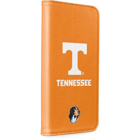 University of Tennessee-Knoxville T Logo on Orange iPhone 15 Folio Case