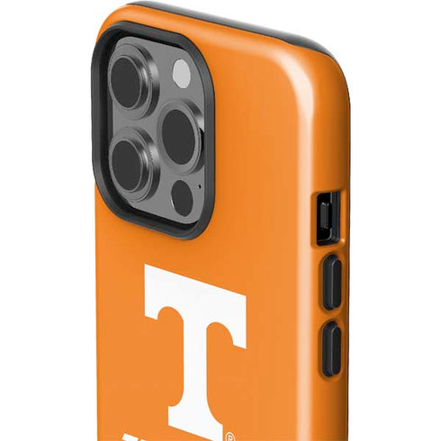 University of Tennessee-Knoxville T Logo on Orange iPhone 15 Pro Impact Case