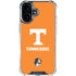 University of Tennessee-Knoxville T Logo on Orange iPhone 16 Plus Clear Case