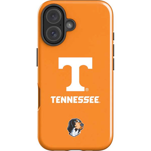 University of Tennessee-Knoxville T Logo on Orange iPhone 16 Plus Impact Case