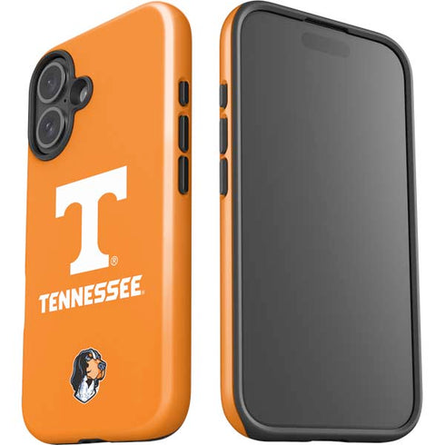 University of Tennessee-Knoxville T Logo on Orange iPhone 16 Plus Impact Case