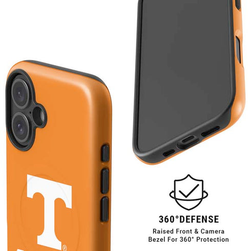 University of Tennessee-Knoxville T Logo on Orange iPhone 16 Plus Magsafe Impact Case
