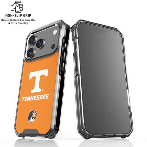 University of Tennessee-Knoxville T Logo on Orange iPhone 17 Pro Clear Case