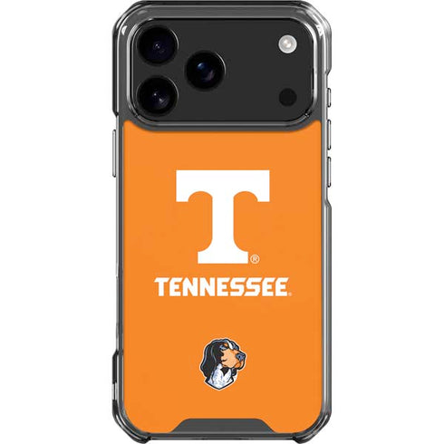 University of Tennessee-Knoxville T Logo on Orange iPhone 18 Pro Max Clear Case