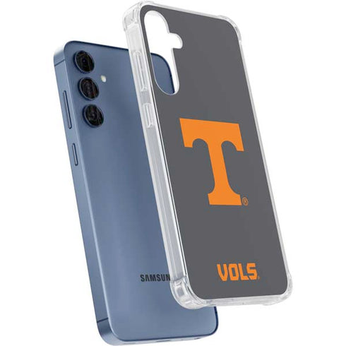 University of Tennessee-Knoxville T Logo Vols on Gray Galaxy A55 5G Clear Case