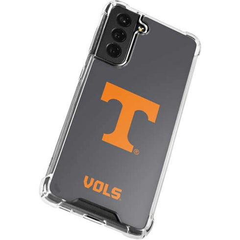 University of Tennessee-Knoxville T Logo Vols on Gray Galaxy S22 Clear Case