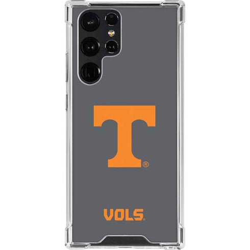University of Tennessee-Knoxville T Logo Vols on Gray Galaxy S23 Ultra Clear Case