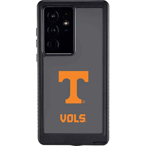 University of Tennessee-Knoxville T Logo Vols on Gray Galaxy S24 Ultra Waterproof Case