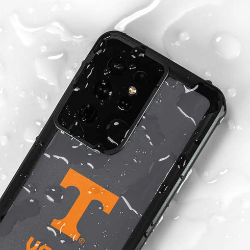 University of Tennessee-Knoxville T Logo Vols on Gray Galaxy S24 Ultra Waterproof Case