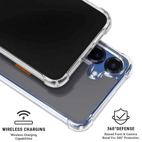 University of Tennessee-Knoxville T Logo Vols on Gray Galaxy S25 Plus Clear Case