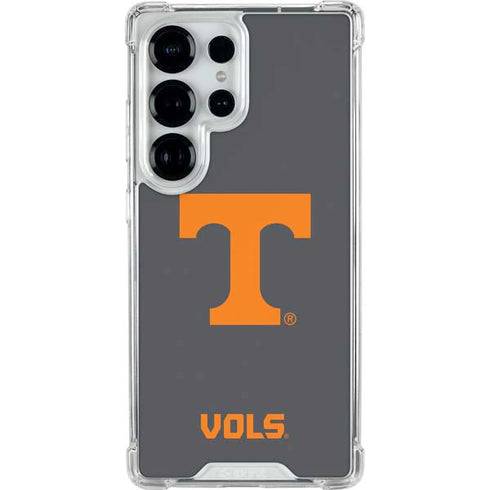 University of Tennessee-Knoxville T Logo Vols on Gray Galaxy S25 Ultra Clear Case